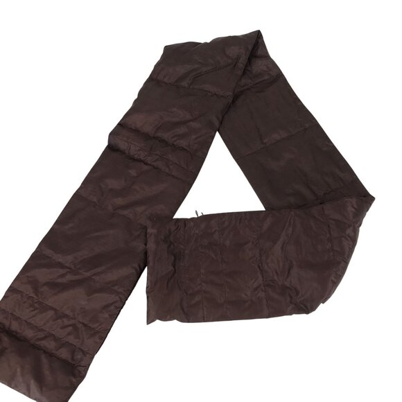 NAU ~ BROWN 100% GOOSE DOWN SCARF - Picture 1 of 3